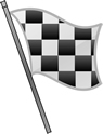Bandeiras usadas na Fórmula 1 quadriculada