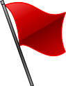 Bandeiras usadas na Fórmula de cor bandeira vermelha