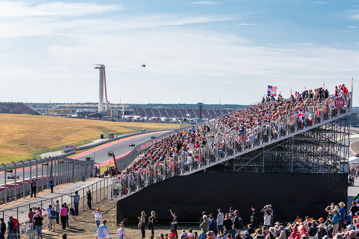 Foto do Circuito de Formula 1 dos Estados Unidos, Austin - foto By Earl McGehee, Wikipaedia