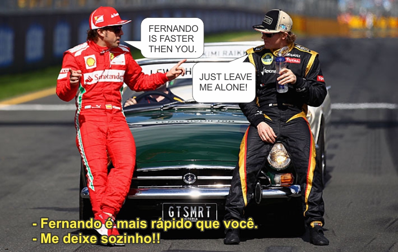 Meme de Fernando Alonso - foto by pilotoons Super Danilo F1 Page