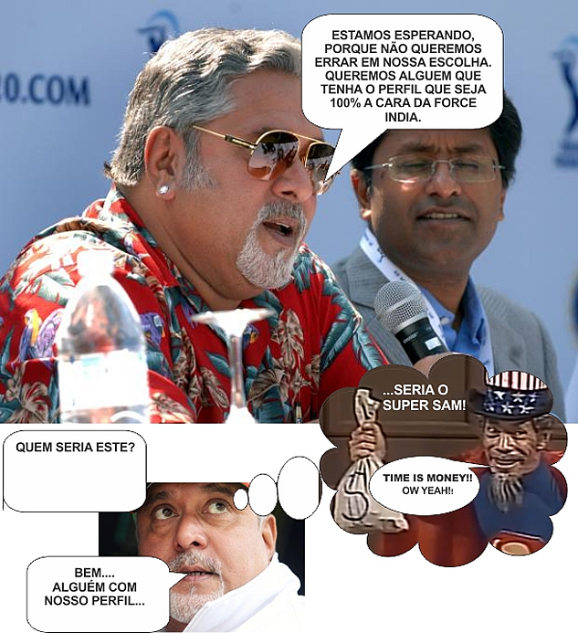 Fórmula 1 comédia: Charge de Vijjay Mallya