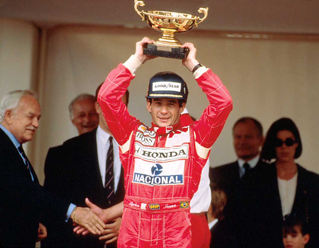 Vitória de Ayrton Senna, tricampeão de F1 - foto by  Karpouzi - Wikipaedia