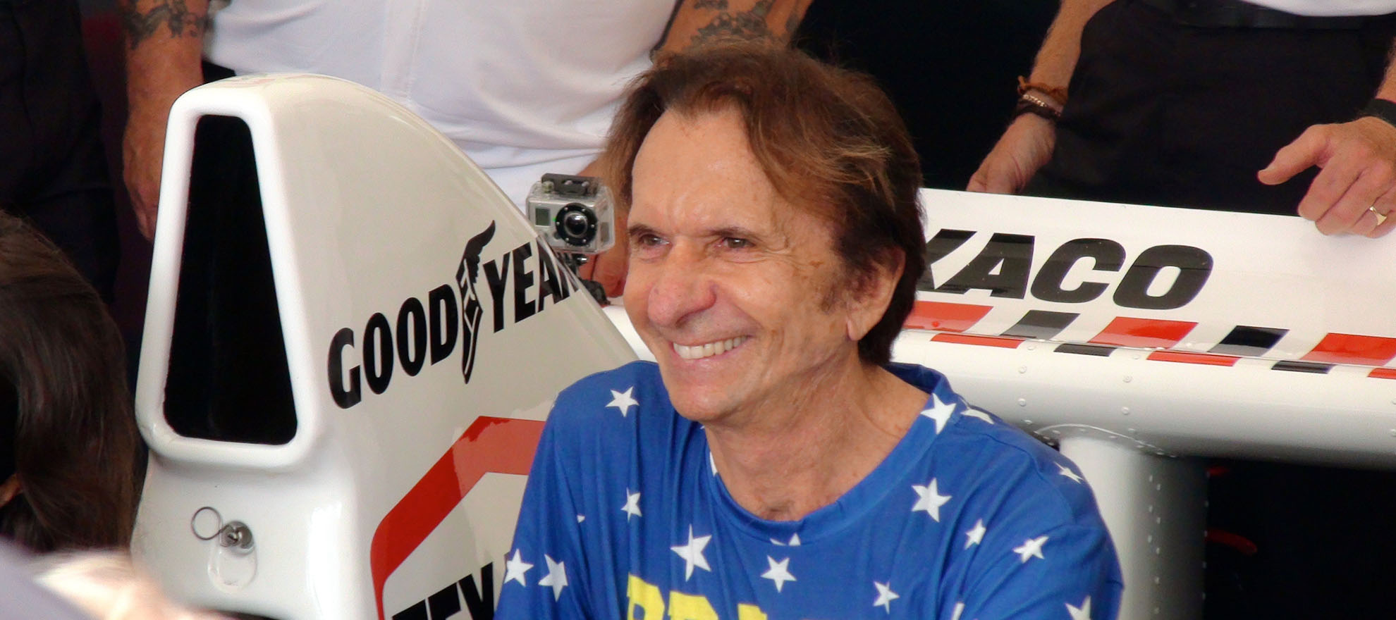 Emerson Fittipaldi no festival Goodwood em 2014