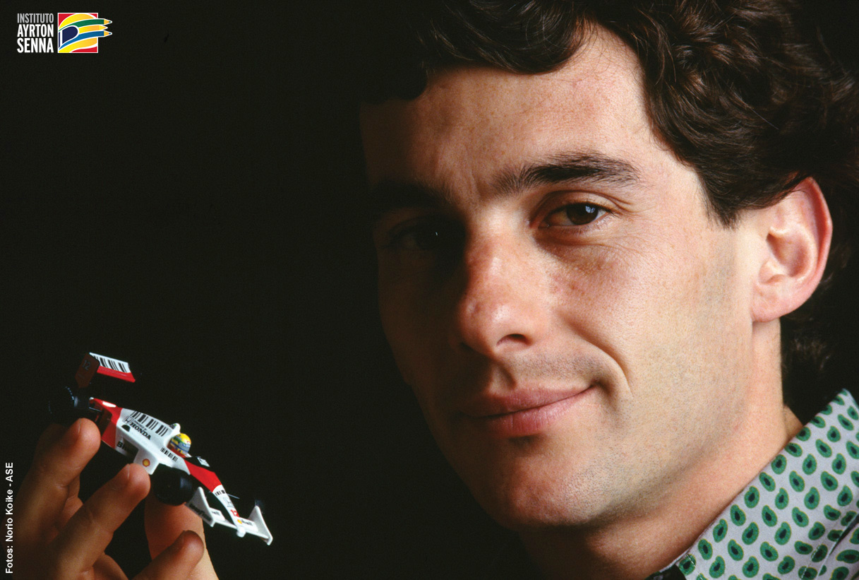 F1 Ayrton Senna ex-piloto de F1 - Photo By Norio Koike